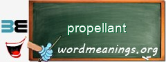 WordMeaning blackboard for propellant